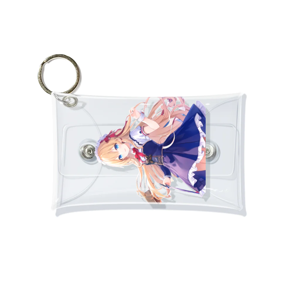 かわいい女の子とシュールな絵のアリスマーガレットちゃん Mini Clear Multipurpose Case