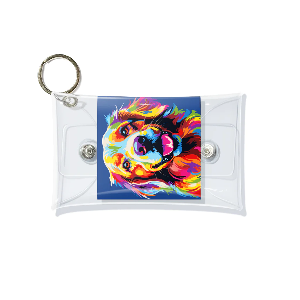 indezaのRainbow dog Mini Clear Multipurpose Case