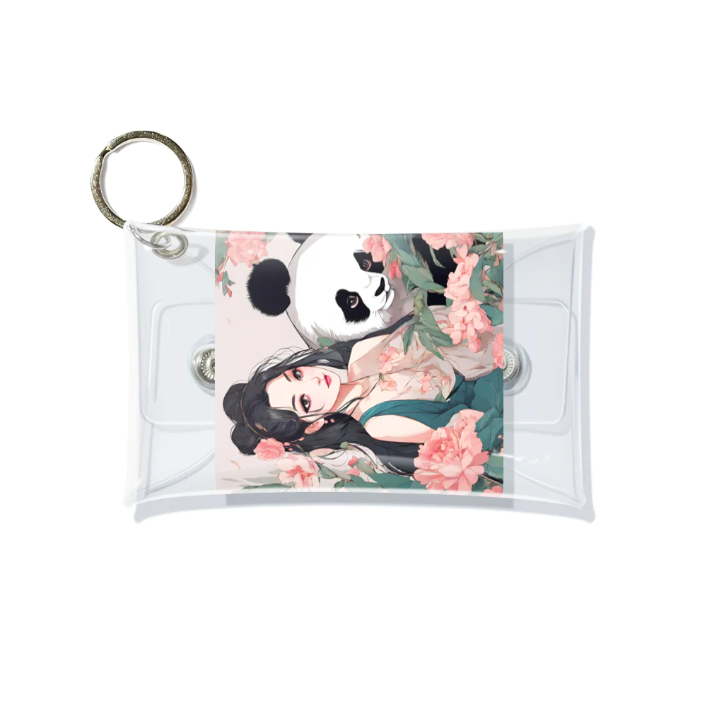 アニマルズの美女とパンダ Mini Clear Multipurpose Case