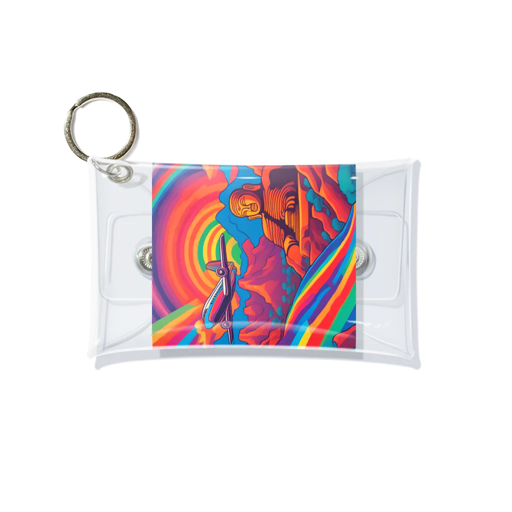 彩虎TigdolのPsychedelic history mix 3 Mini Clear Multipurpose Case