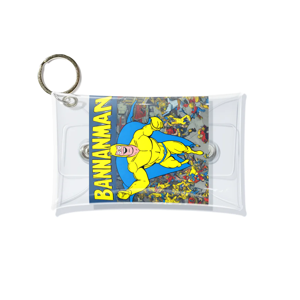 waka11の黄色のスーパーマン Mini Clear Multipurpose Case