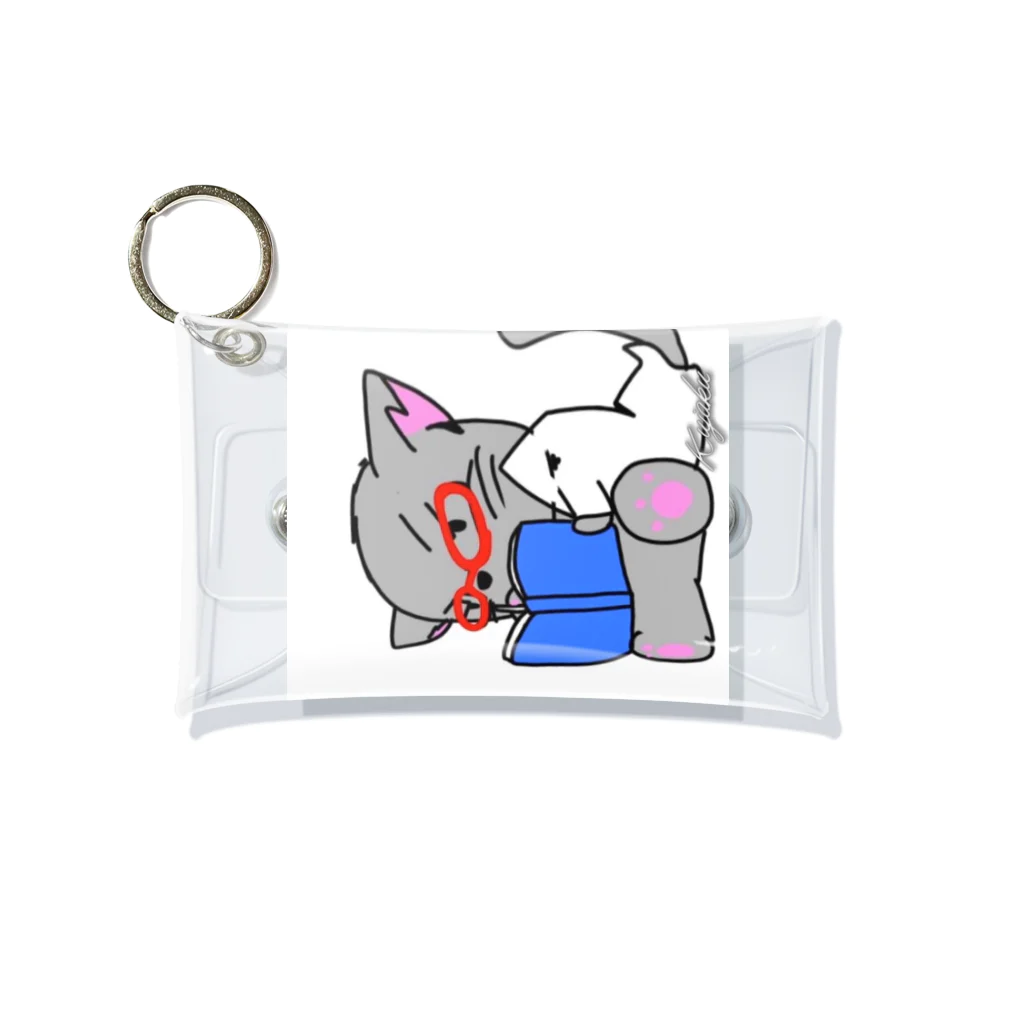 Kujakuの朗読猫 Mini Clear Multipurpose Case