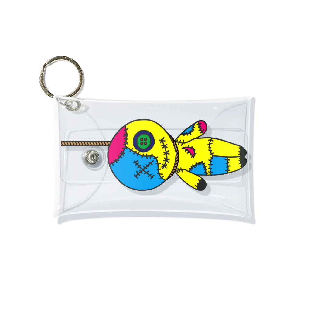 Ａ’ｚｗｏｒｋＳのHANGING VOODOO DOLL  CMYK Mini Clear Multipurpose Case