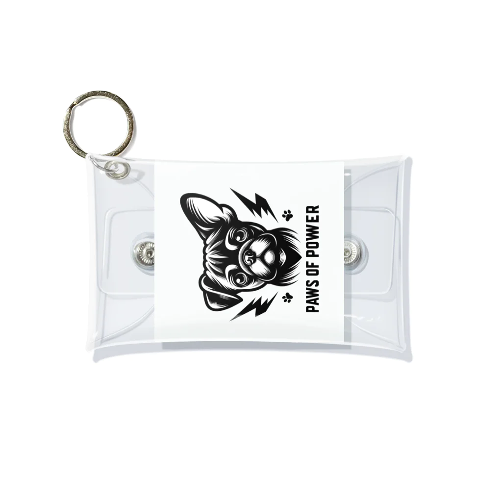 Urban pawsのパグチワワ「Paws of Power」 Mini Clear Multipurpose Case