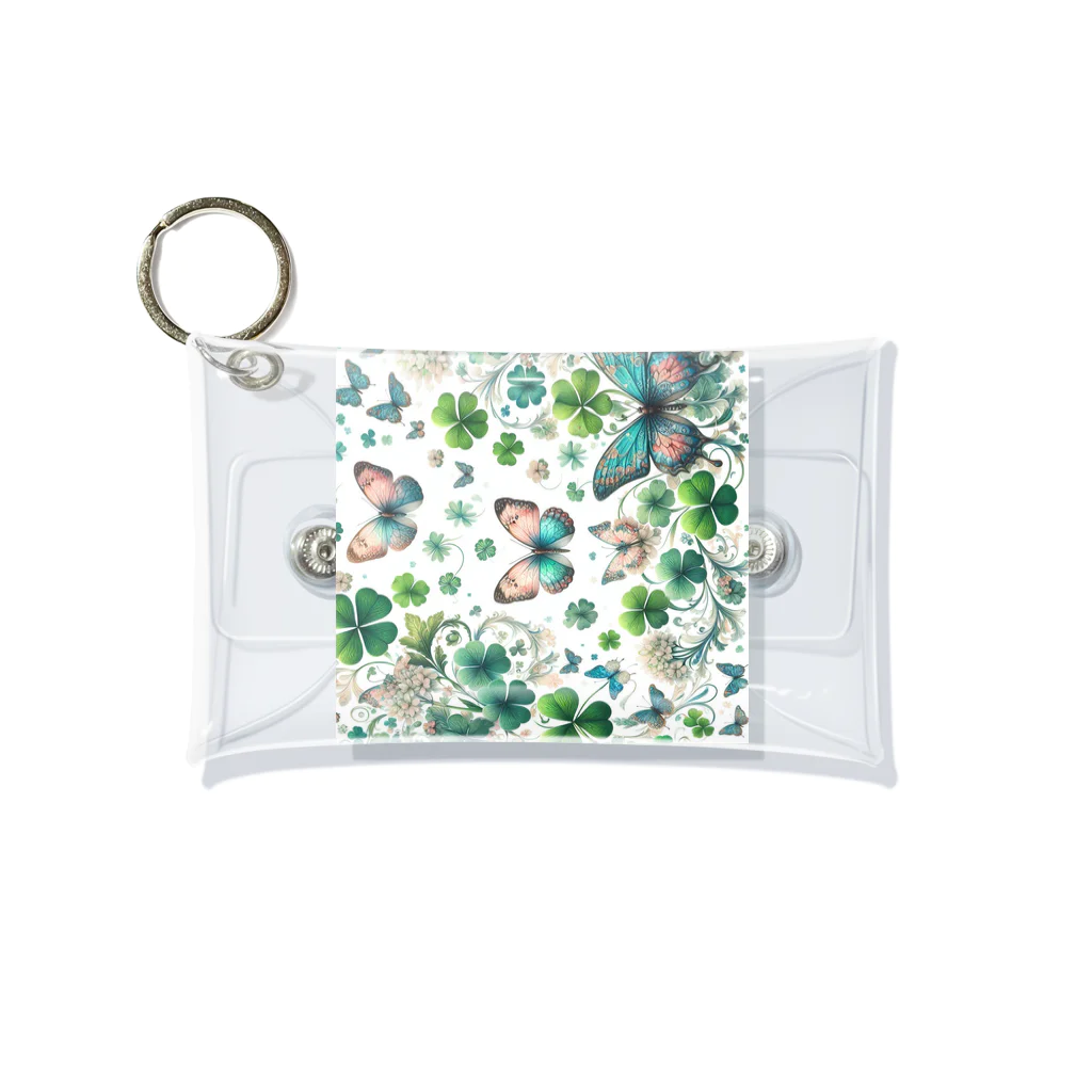 Lovers-chapelの四葉のクローバー Mini Clear Multipurpose Case