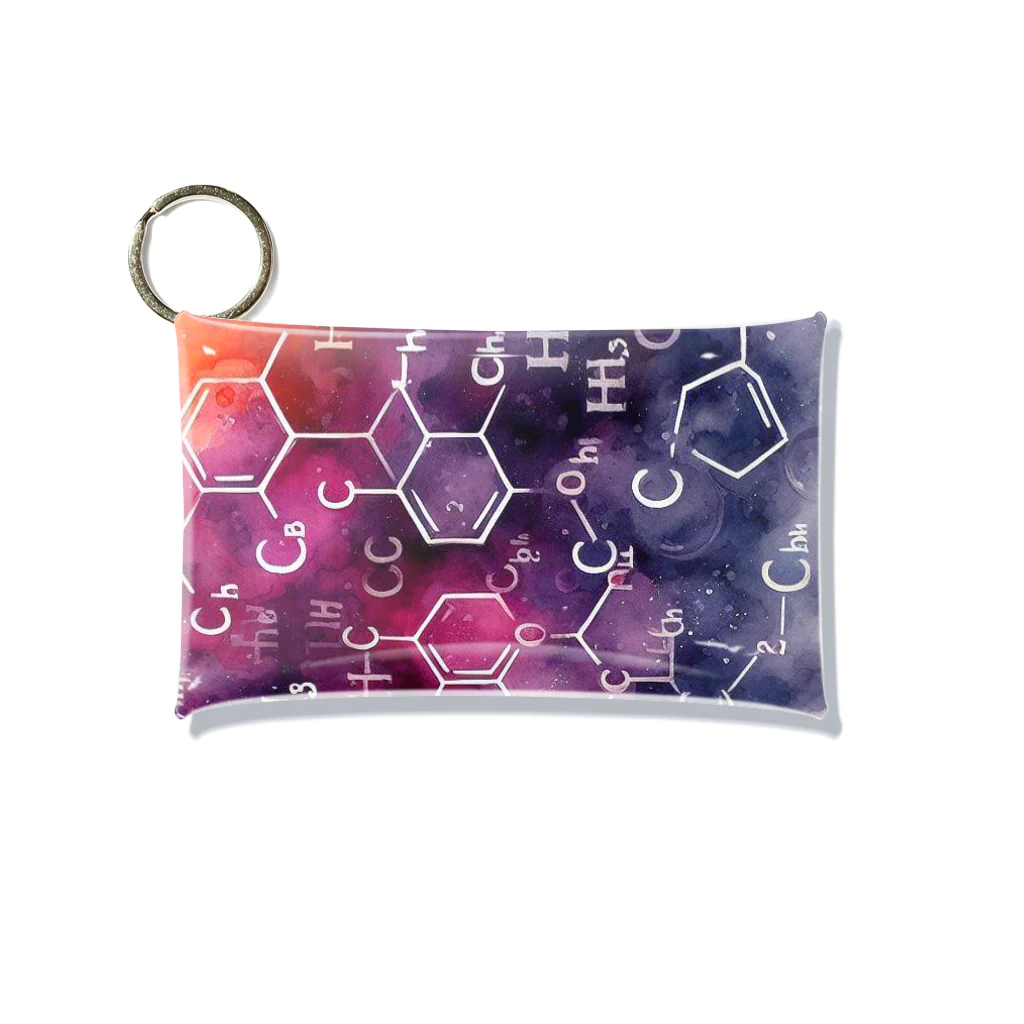 science closet（科学×ファッション）の惑星の化学反応式 Mini Clear Multipurpose Case