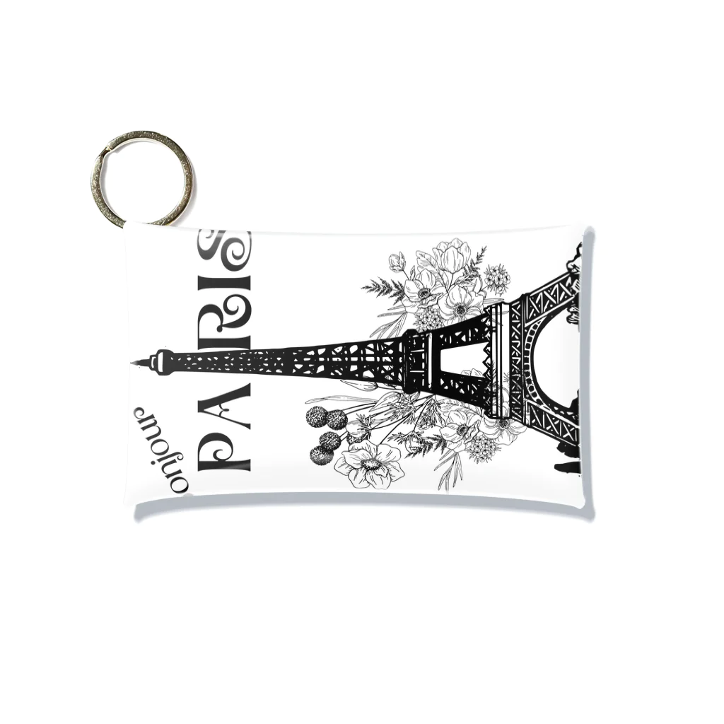 Mon cher amiのeiffel tower Mini Clear Multipurpose Case