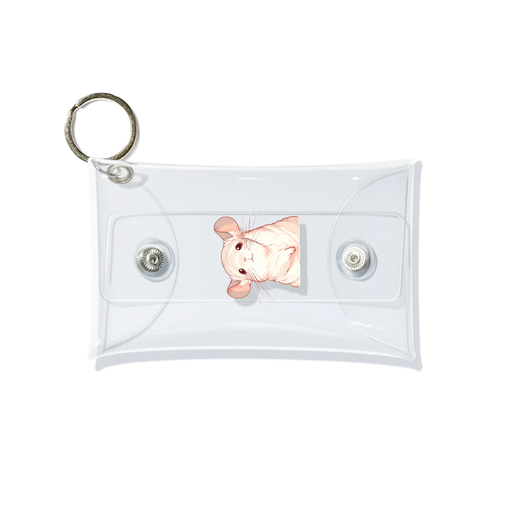 もふっとチンチラ🐭のおてあげチンチラ Mini Clear Multipurpose Case