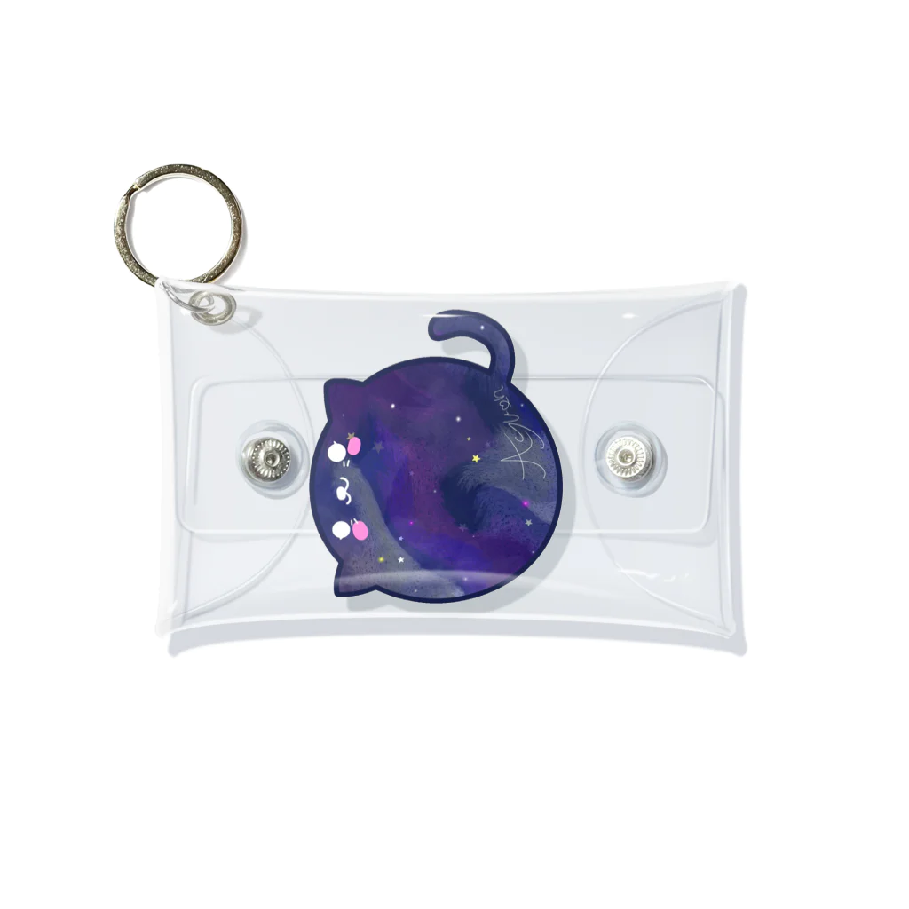 あゆーん🌙🐾の宇宙ネコ Mini Clear Multipurpose Case