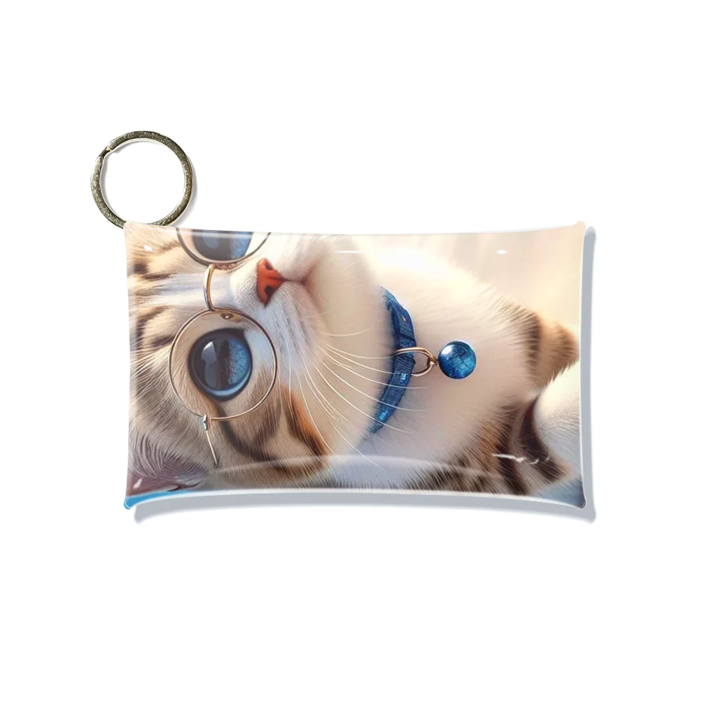 猫と紡ぐ物語の南国の海辺を歩く勇ましさに胸キュン猫 Mini Clear Multipurpose Case