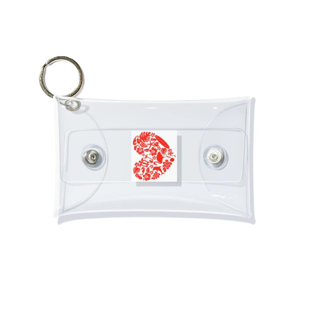 Angel  SmileのHawaiian Heart Mini Clear Multipurpose Case