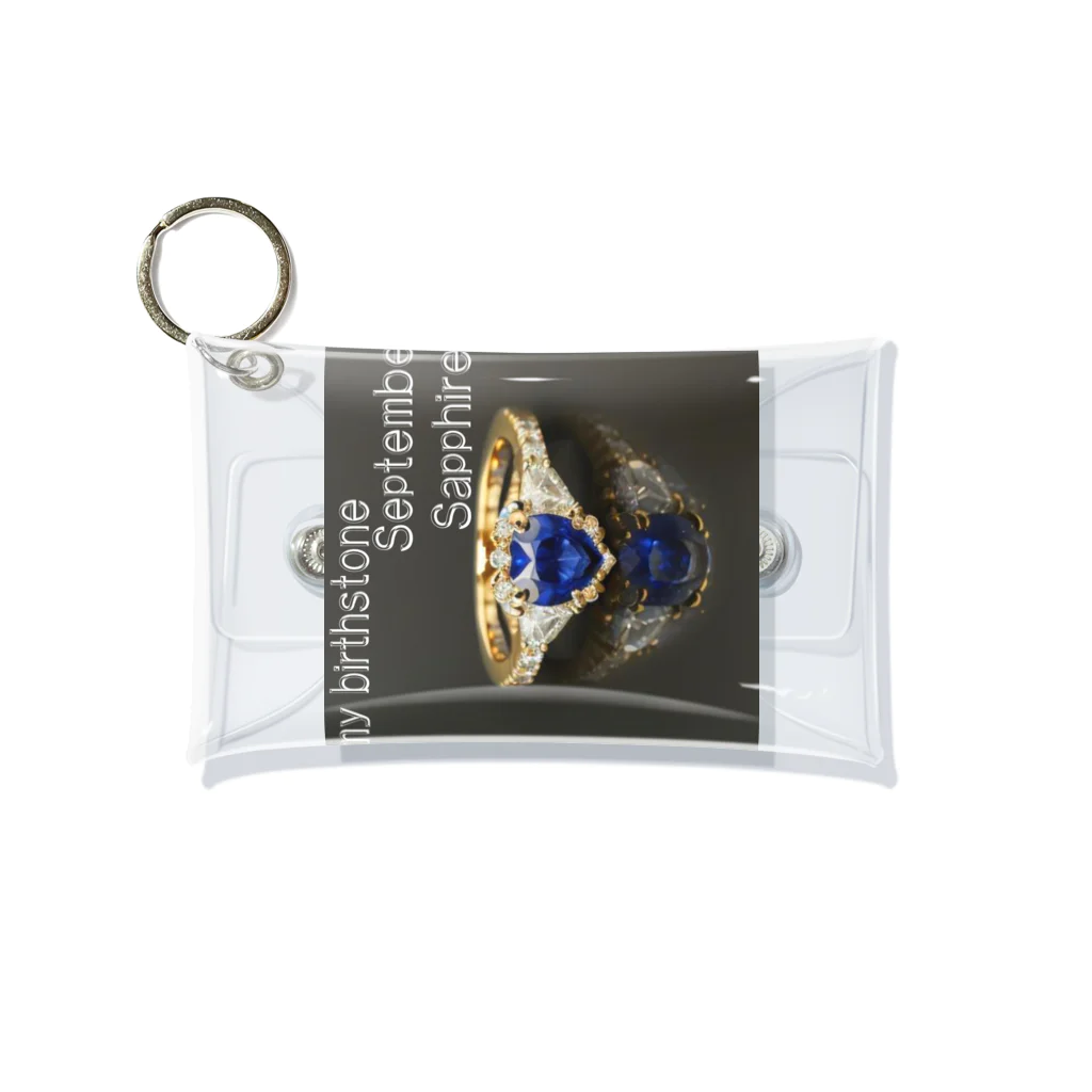 ゆうめい♏のBirthstone/heart-shaped ring/September Mini Clear Multipurpose Case