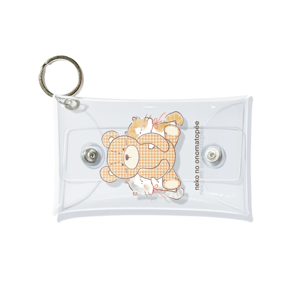 neko no onomatopéeのテディベアちゃん Mini Clear Multipurpose Case