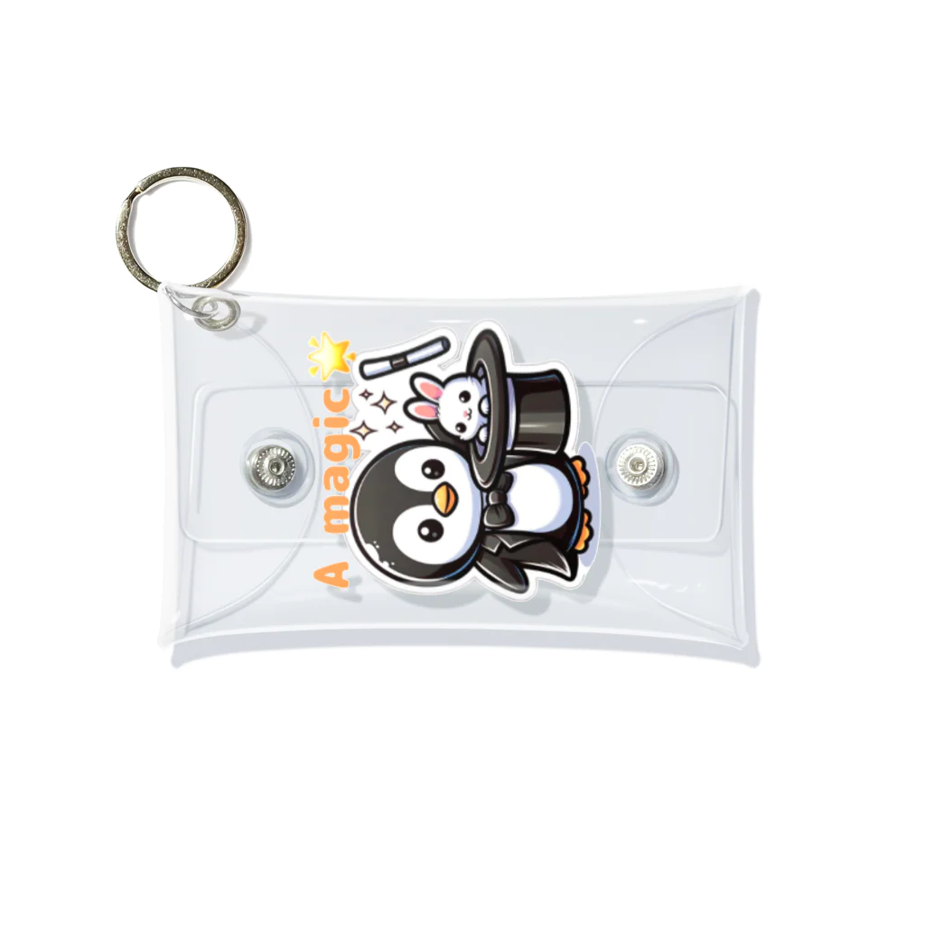 tsukino-utenaのおめかしPenguin、魔法使いになる。 Mini Clear Multipurpose Case