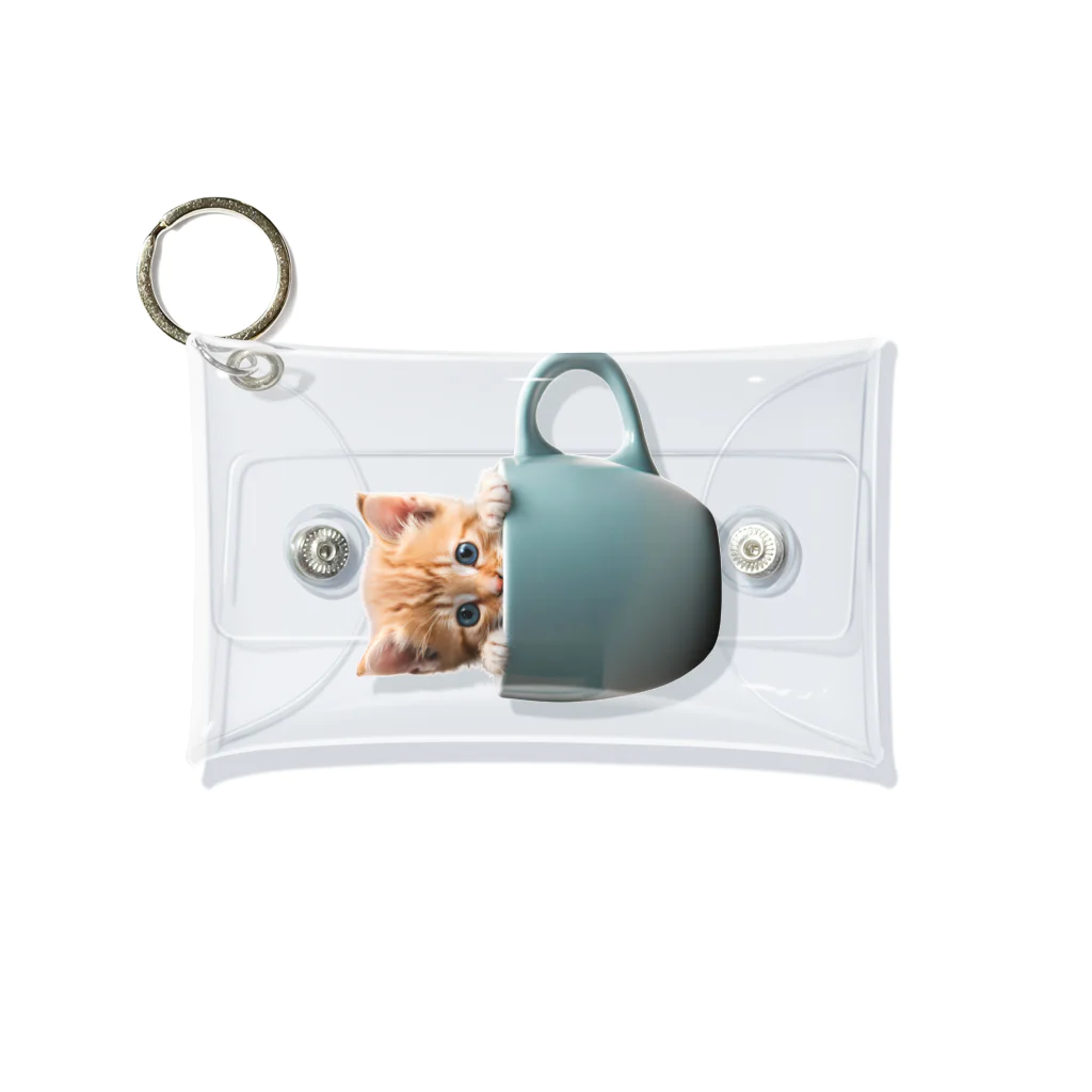 ColoriLのマグから子猫 Mini Clear Multipurpose Case