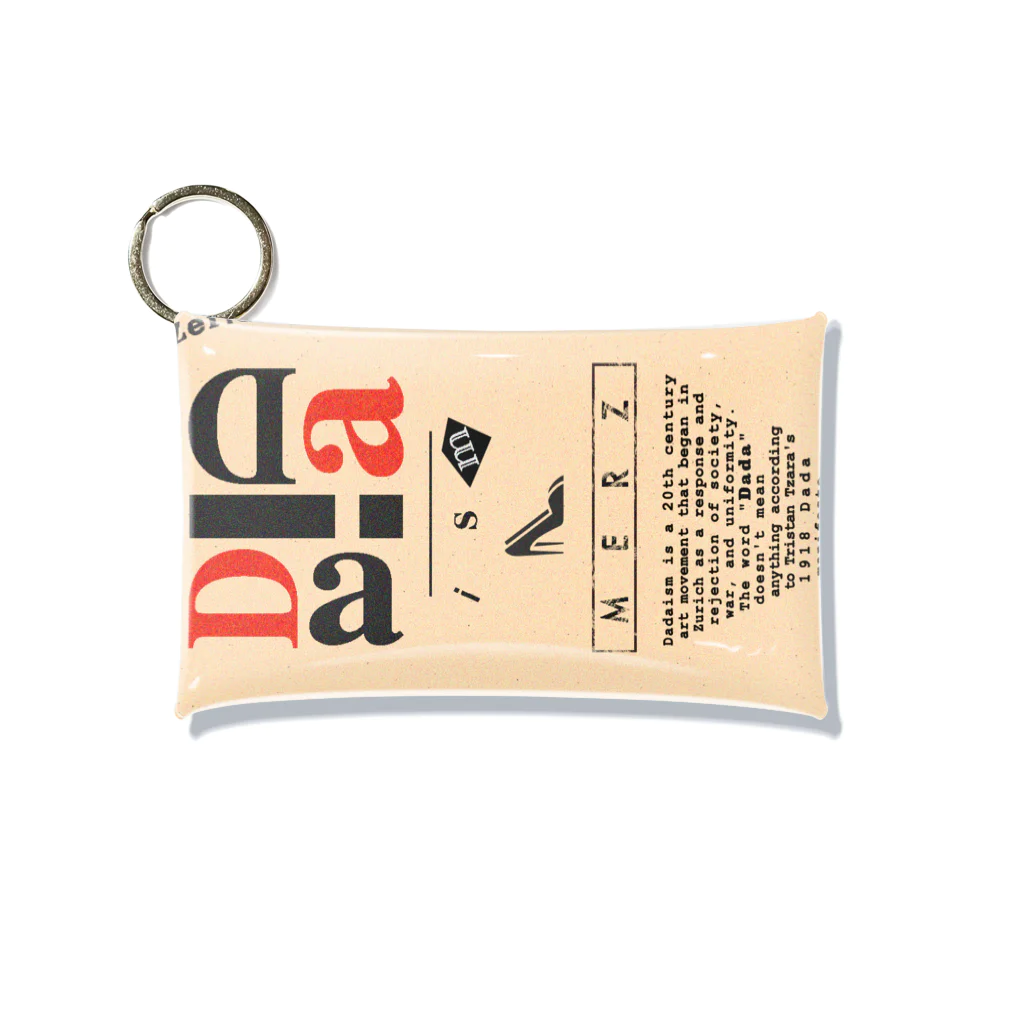 No.30_DesignWorks typographyのDadaism art Typography Design Mini Clear Multipurpose Case