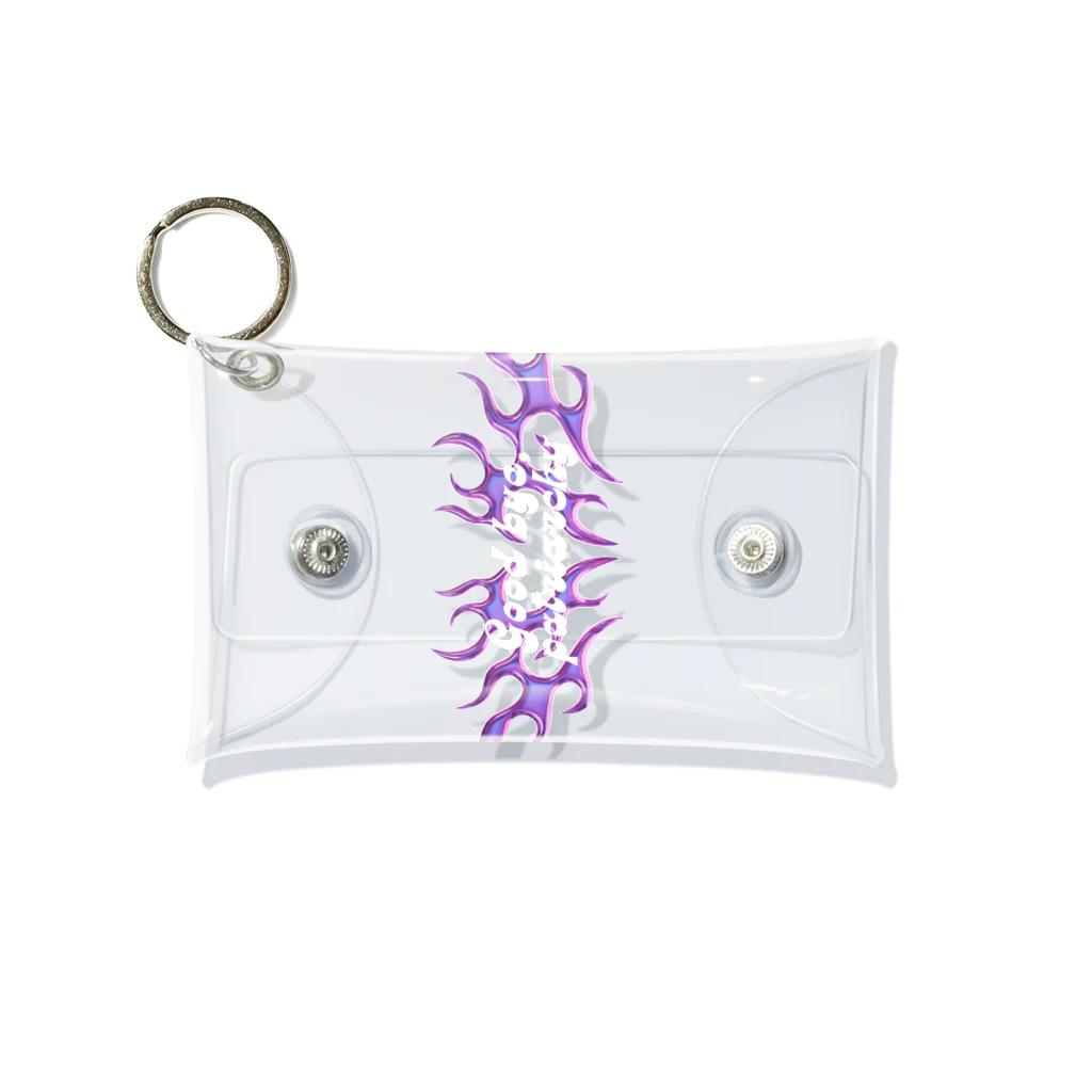 Tokyo feminist galのGood bye, patriarchy - y2k purple Mini Clear Multipurpose Case