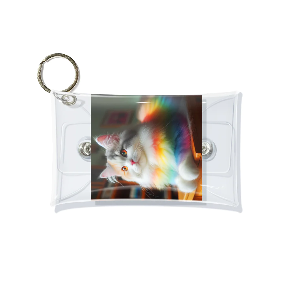 Creation CATの虹色CAT Mini Clear Multipurpose Case