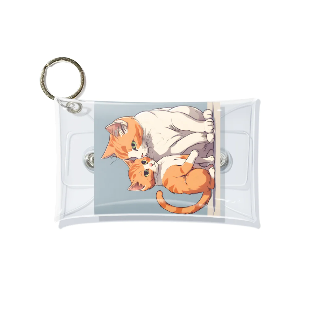 Yu-pirateの親子猫 Mini Clear Multipurpose Case