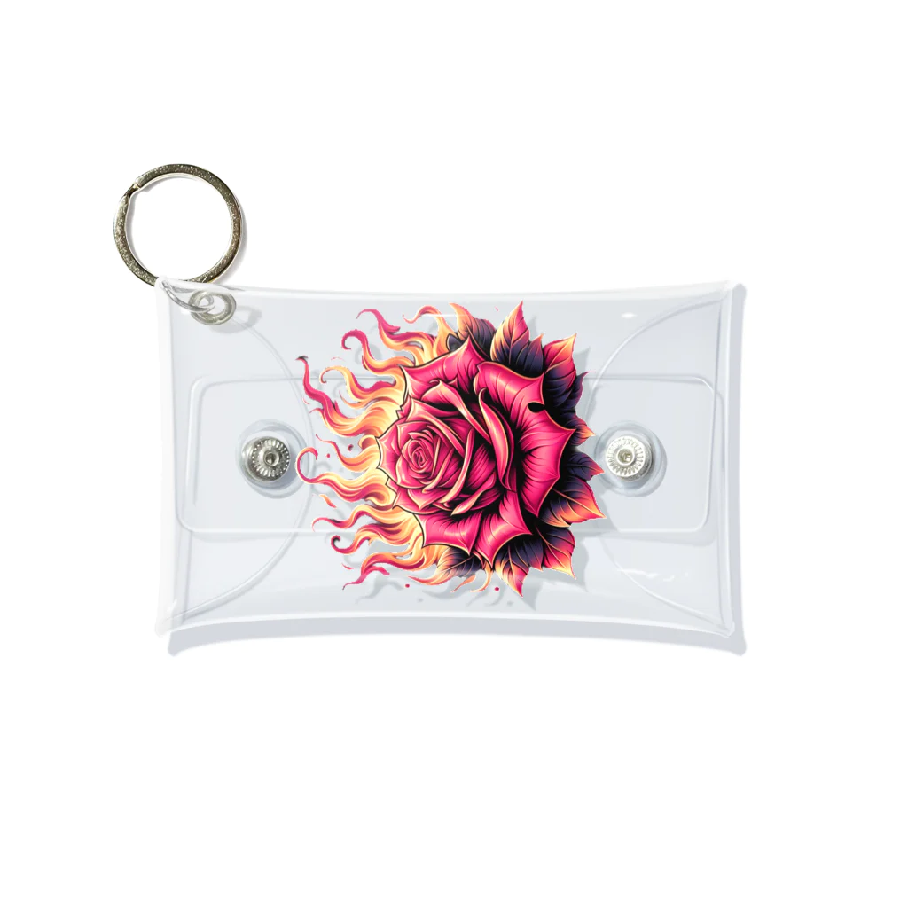 悪魔キャンディの「炎の中の薔薇」 Mini Clear Multipurpose Case