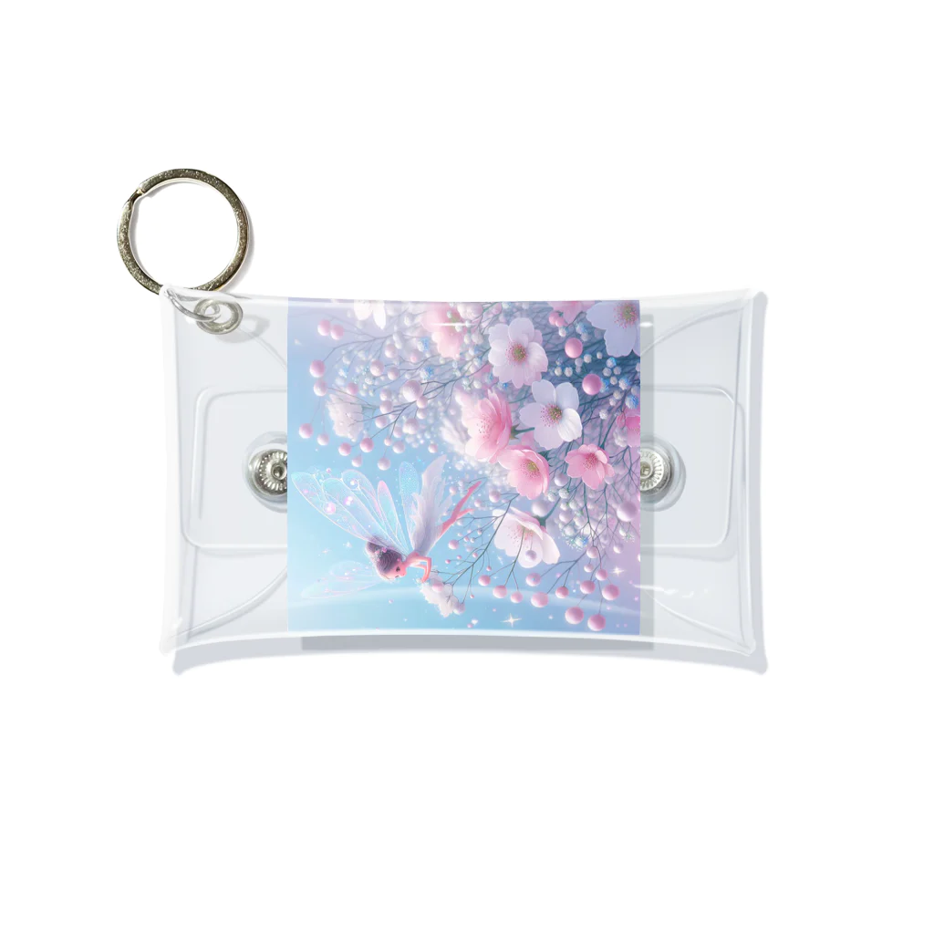 2024billionの花と宝石の妖精4月1 Mini Clear Multipurpose Case