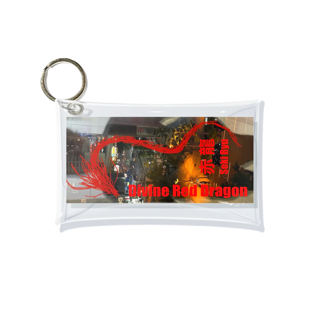 fling_shimizuの自由工房のDivine Red Dragon Seki Ryu　赤龍 Mini Clear Multipurpose Case