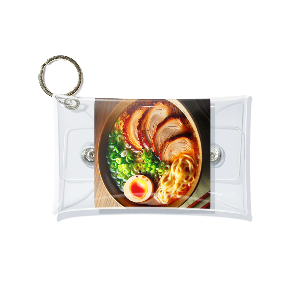 ザキ山の集え。ラーメン好きによるラーメングッズ Mini Clear Multipurpose Case