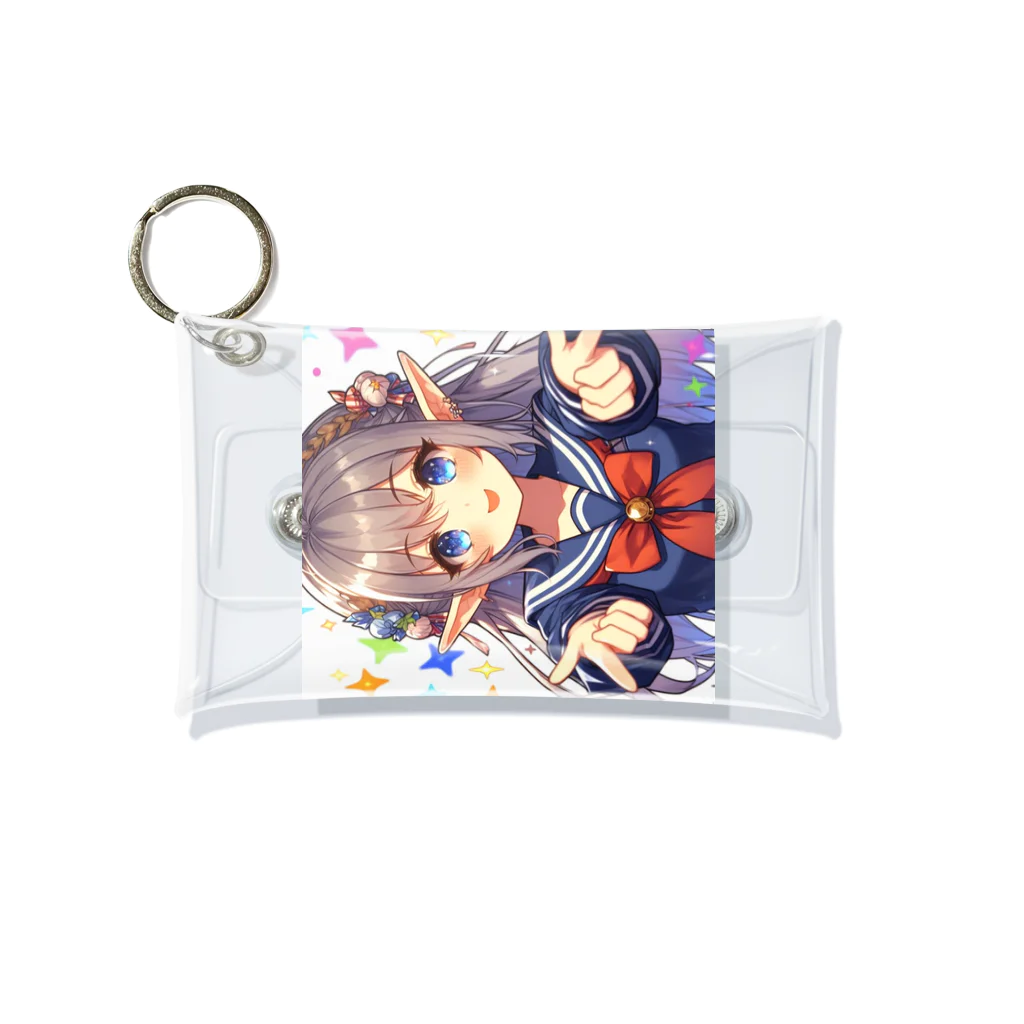 aaammmamのエルフ　美少女　セーラー服　アイドル Mini Clear Multipurpose Case