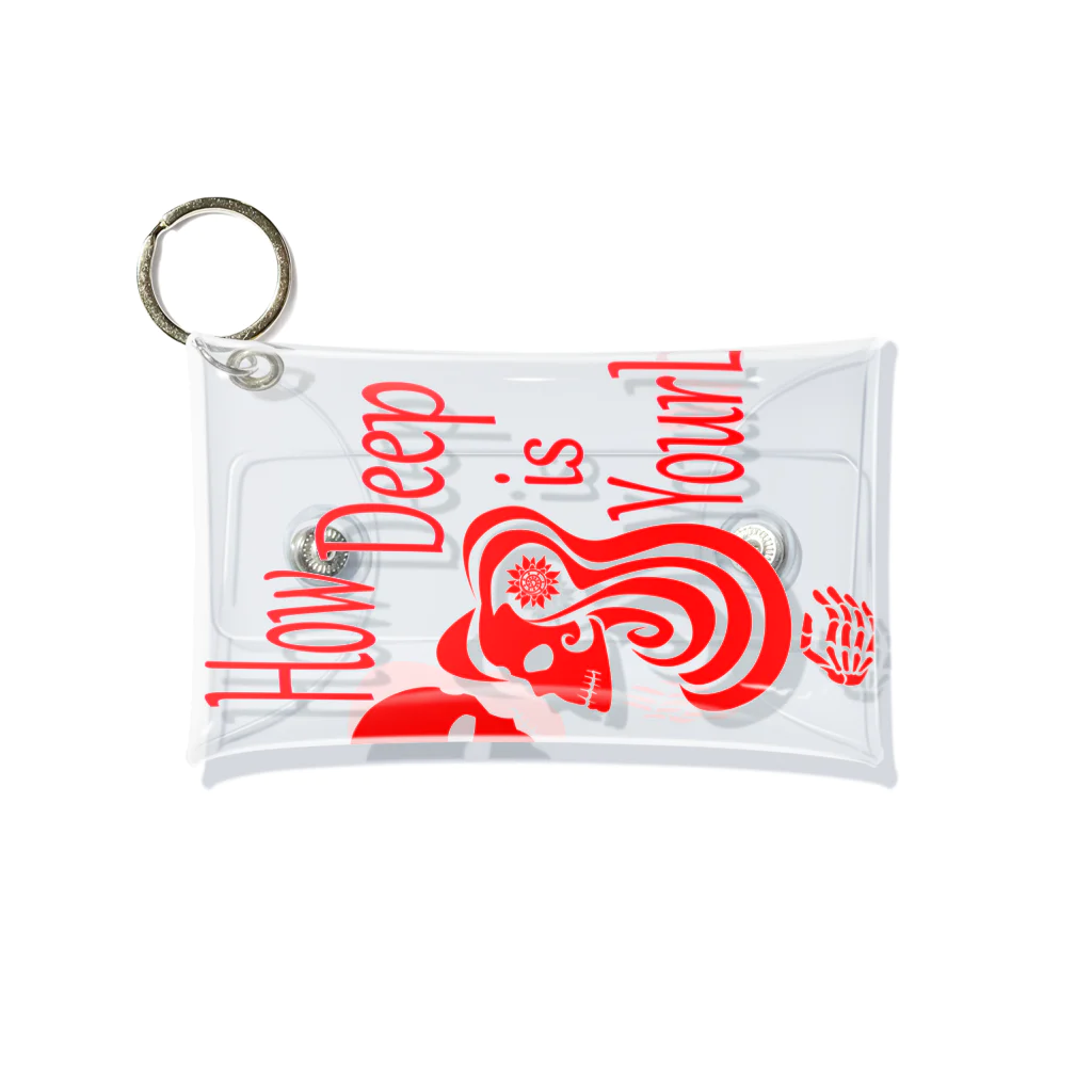 『NG （Niche・Gate）』ニッチゲート-- IN SUZURIのHow Deep Is Your Love（赤） Mini Clear Multipurpose Case