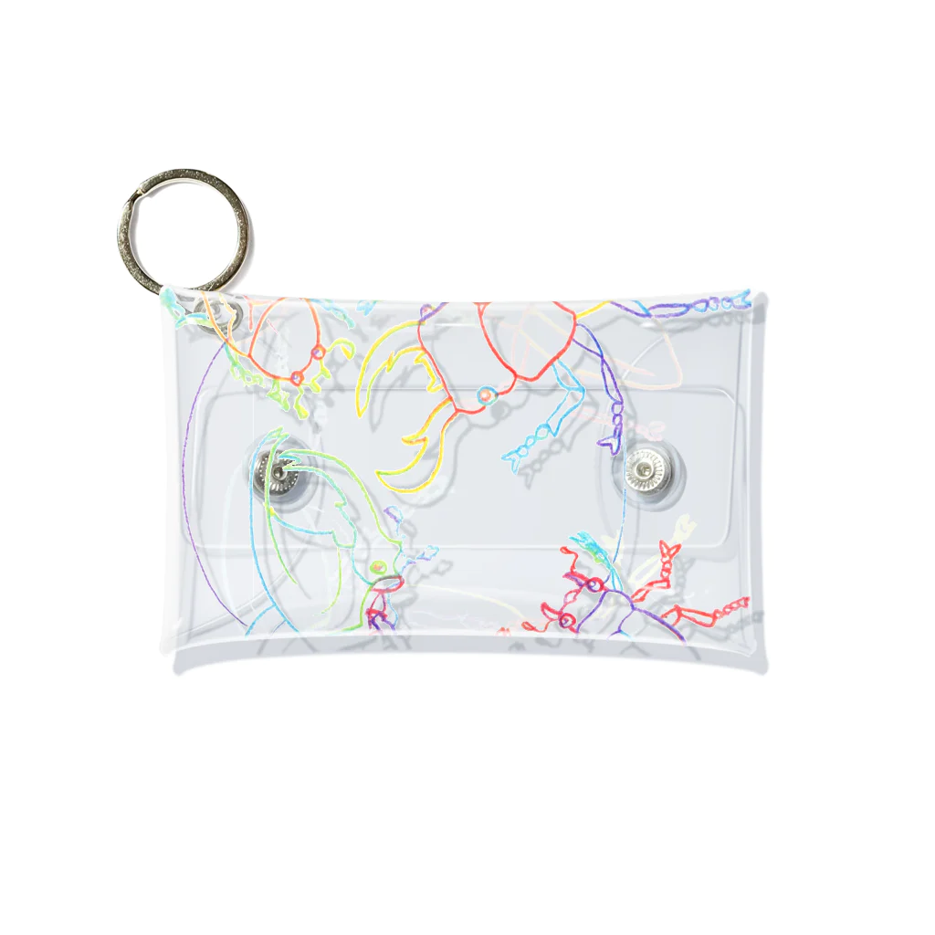 harukanitukiの★カブトムシ　クワガタムシ　オス　メス Mini Clear Multipurpose Case