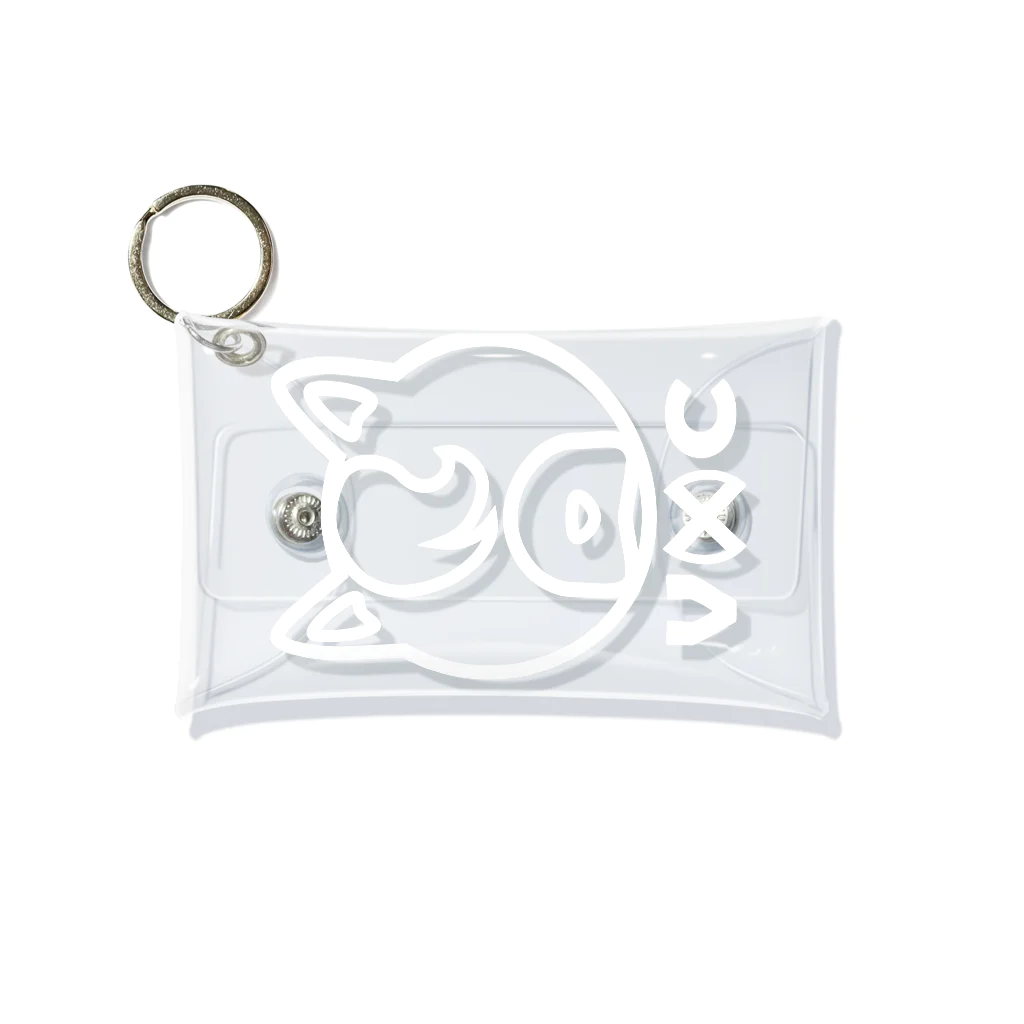 VIRTUAL CROSSのShiba Logo white  Mini Clear Multipurpose Case