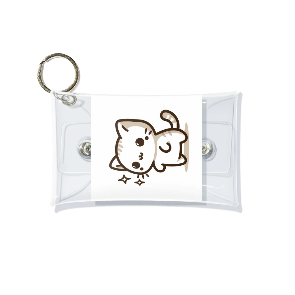 ayamomohidemiの可愛いねこちゃん Mini Clear Multipurpose Case