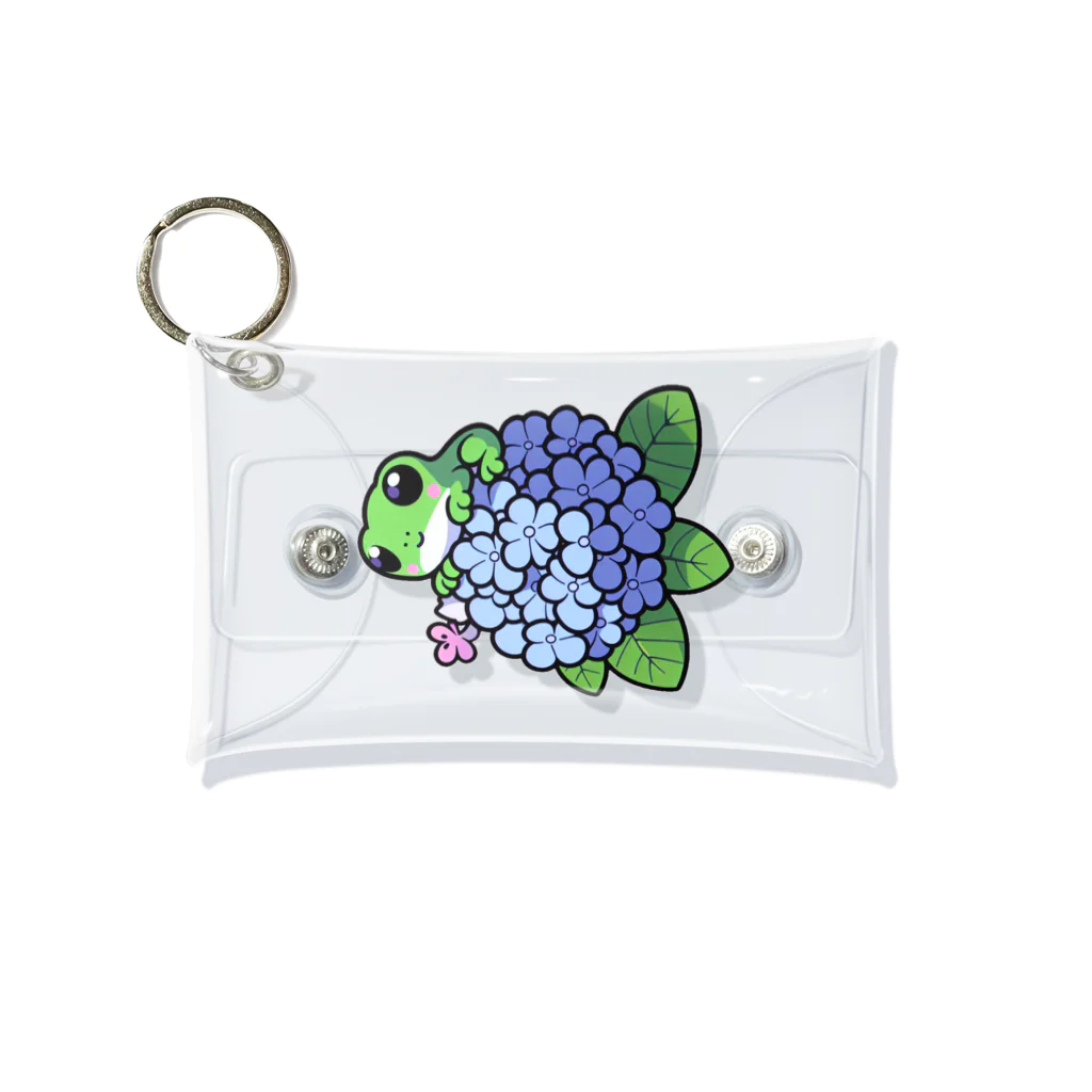 終わらない夢🌈のあじさいの花と🐸カエル君 Mini Clear Multipurpose Case