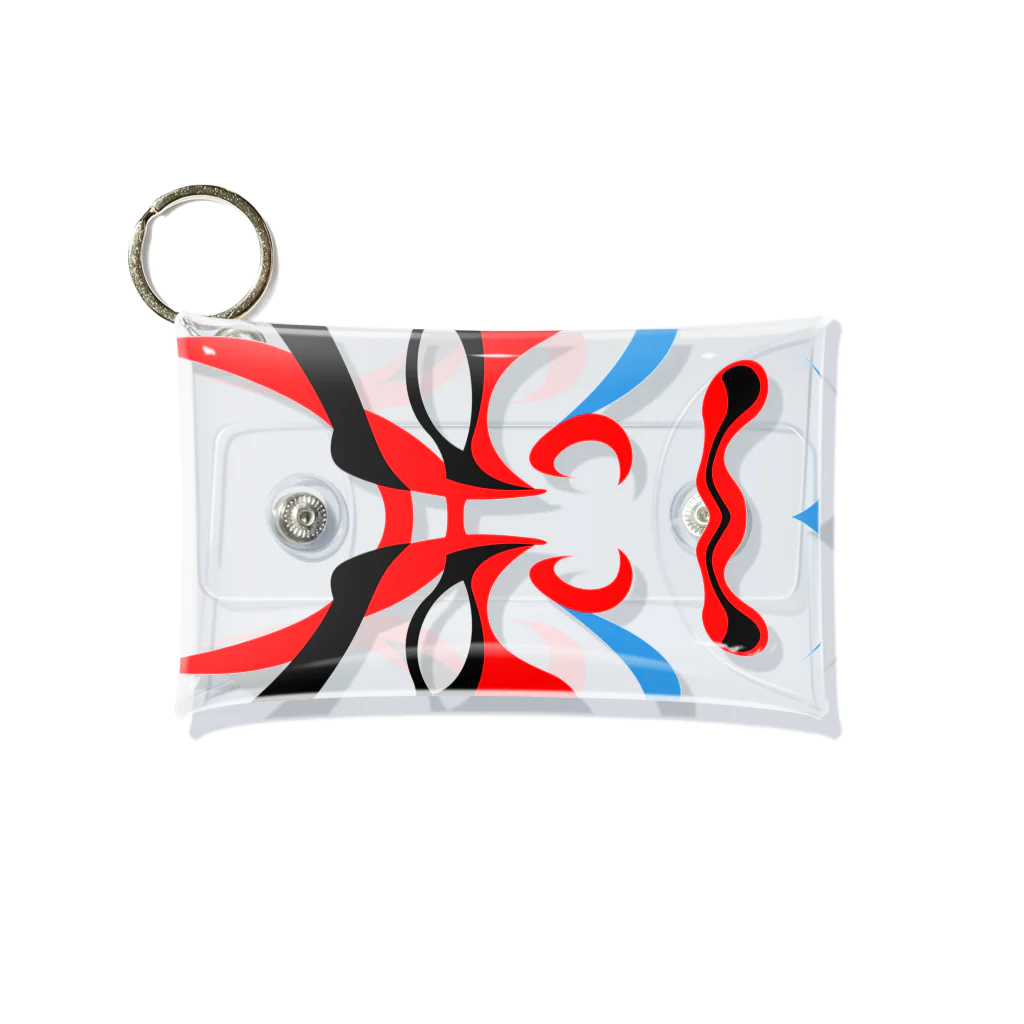 kimchinの歌舞伎の隈取り Mini Clear Multipurpose Case