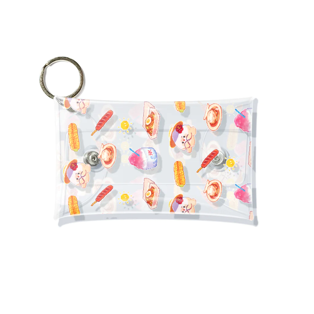 おいし〜フードの夏まっさかり・ピクセルイカ焼き Mini Clear Multipurpose Case