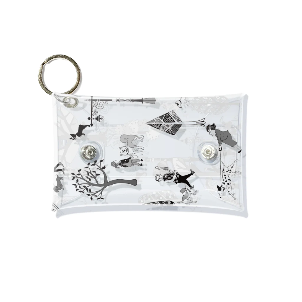 hilo tomula トムラ ヒロのThe Doggone Dog Is Mine パターン Mini Clear Multipurpose Case