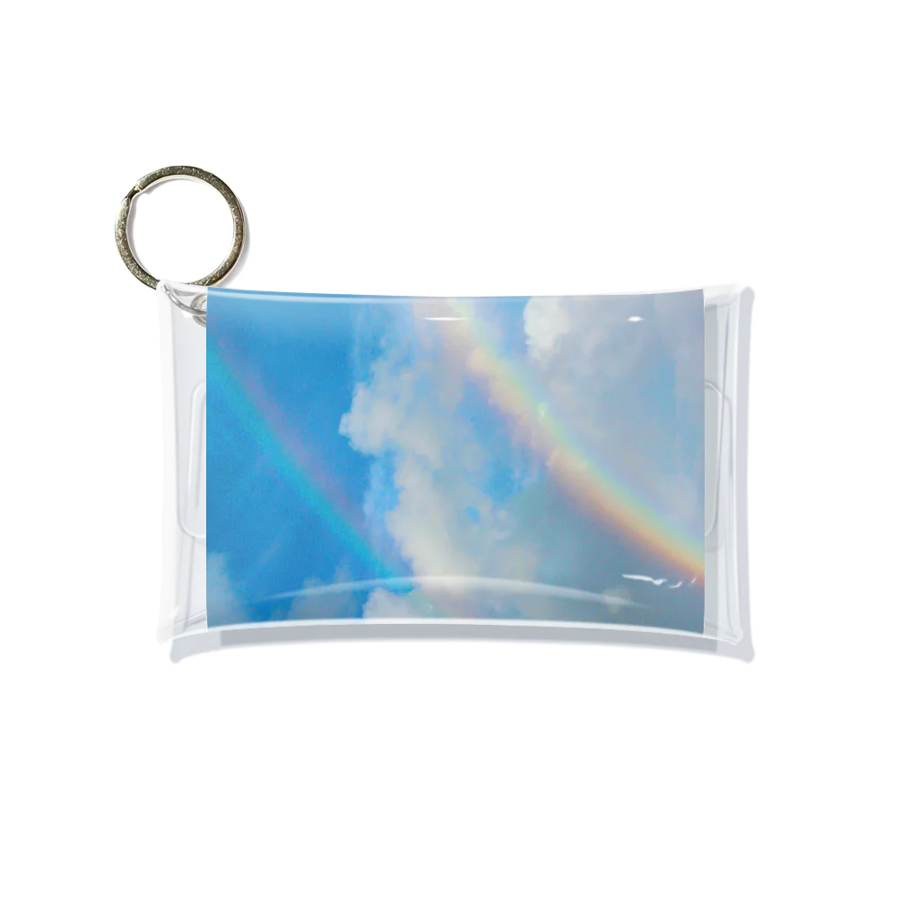 mizuphoto galleryのTwo rainbows Mini Clear Multipurpose Case