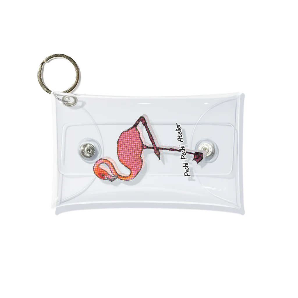 ぺちぺち工房 Pechi Pechi Atelierのふらみんご Mini Clear Multipurpose Case