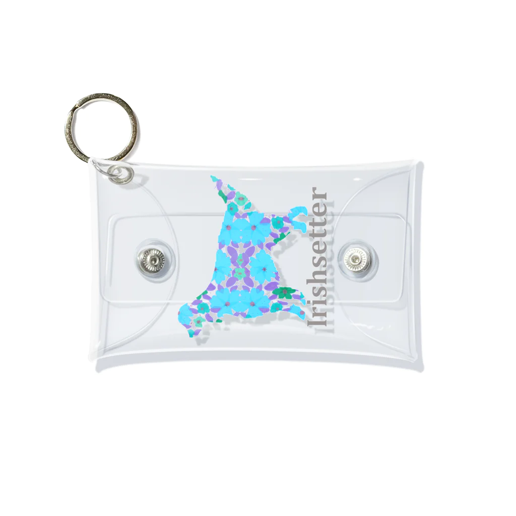 AtelierBoopの花　アイリッシュセッター Mini Clear Multipurpose Case