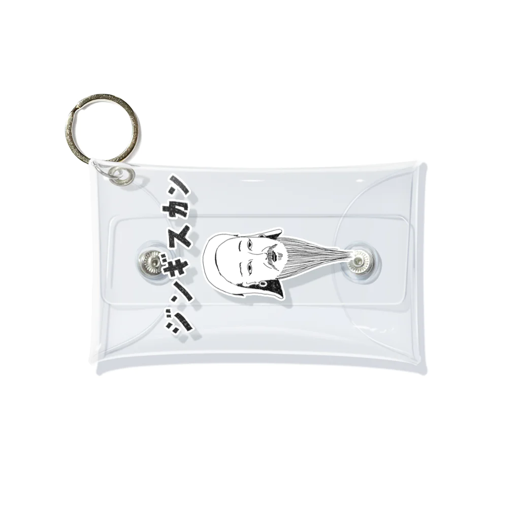 NIKORASU GOの歴史の偉人デザイン「ジンギスカン」（Tシャツ・パーカー・グッズ・ETC） Mini Clear Multipurpose Case