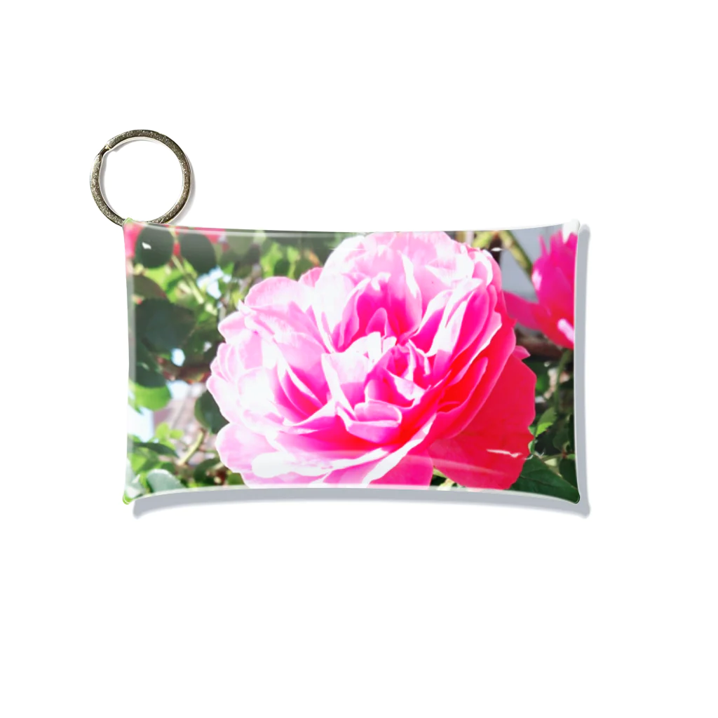 或る by 千～sahasraのpink rose Mini Clear Multipurpose Case