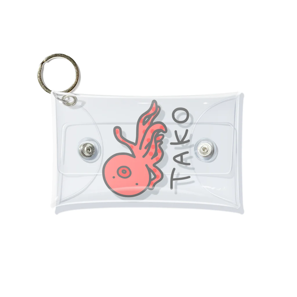 千月らじおのよるにっきのTAKO(色付き) Mini Clear Multipurpose Case