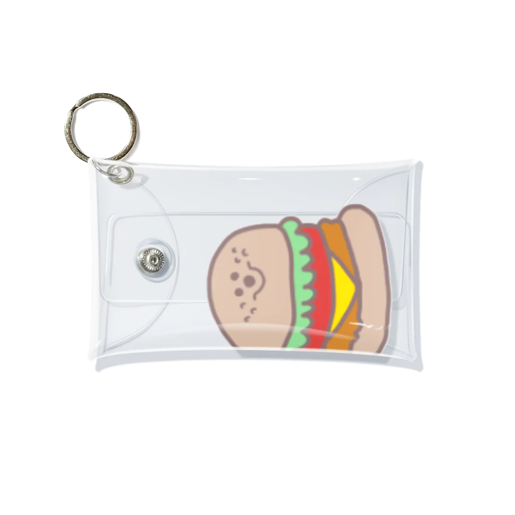 mmm.oe /モエモエモエ雑貨店のmr.はんばーーが🍔🍟🌭 Mini Clear Multipurpose Case