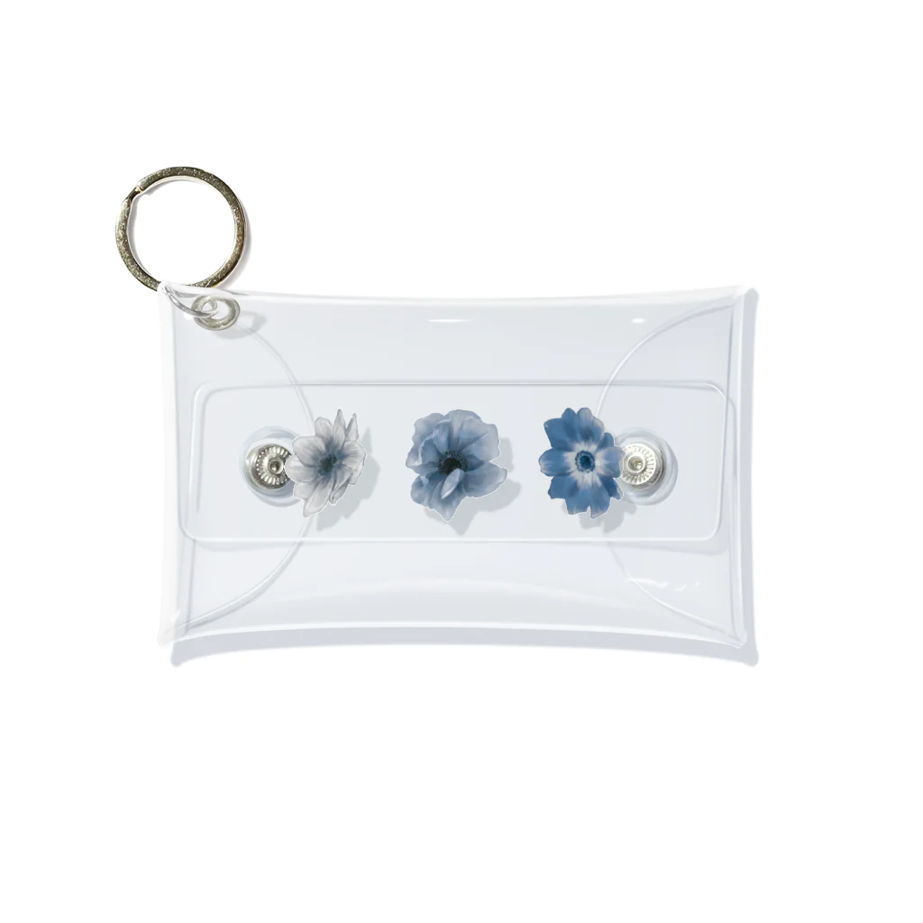 ヒイラギウズのAnemone-Blue Mini Clear Multipurpose Case