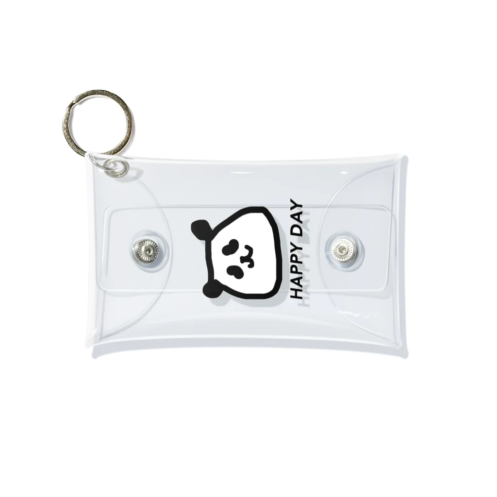 HAPPY DAYの頭が平らなパンダ^^ Mini Clear Multipurpose Case