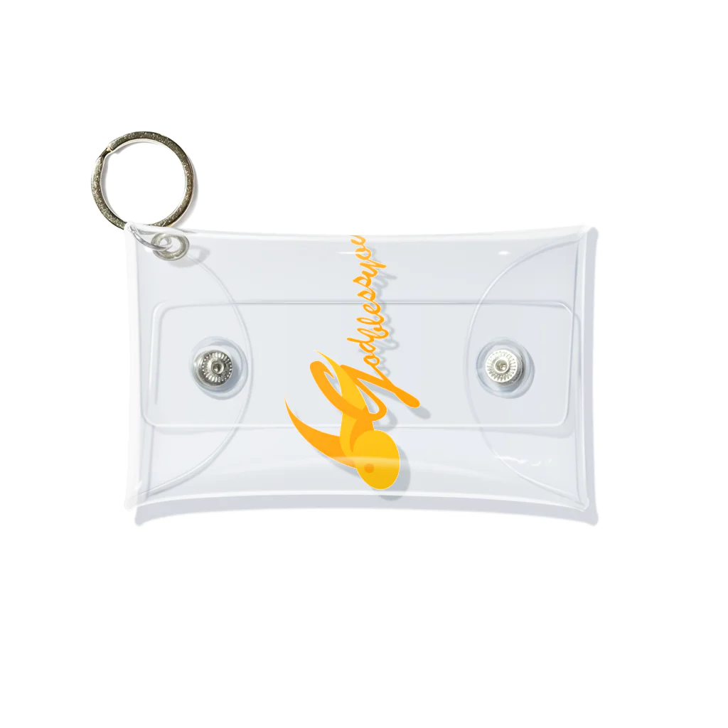 ultra marine yellow_storageのorange rabbit Mini Clear Multipurpose Case