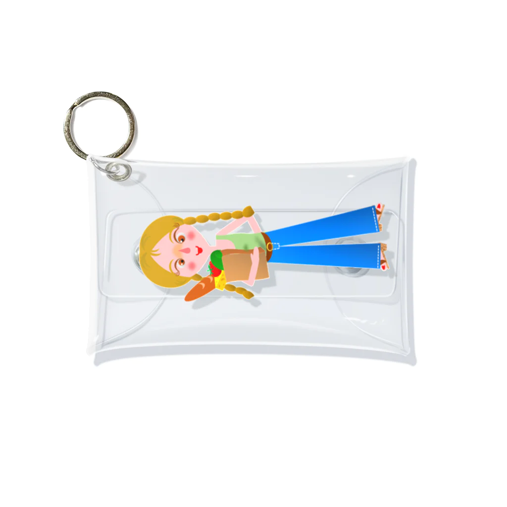 似顔絵 KURI屋のJanette Mini Clear Multipurpose Case