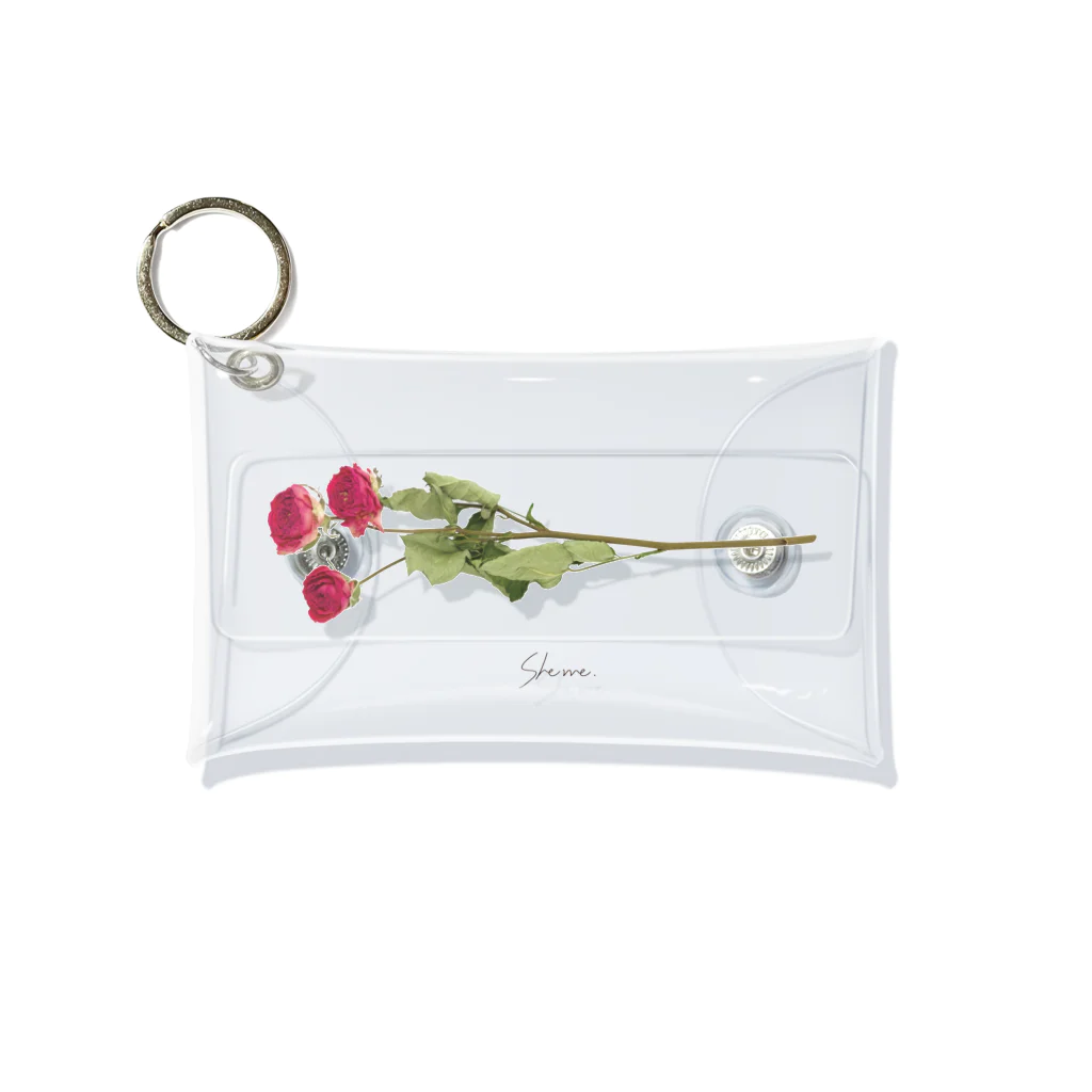 She me.のローズ #02 Mini Clear Multipurpose Case