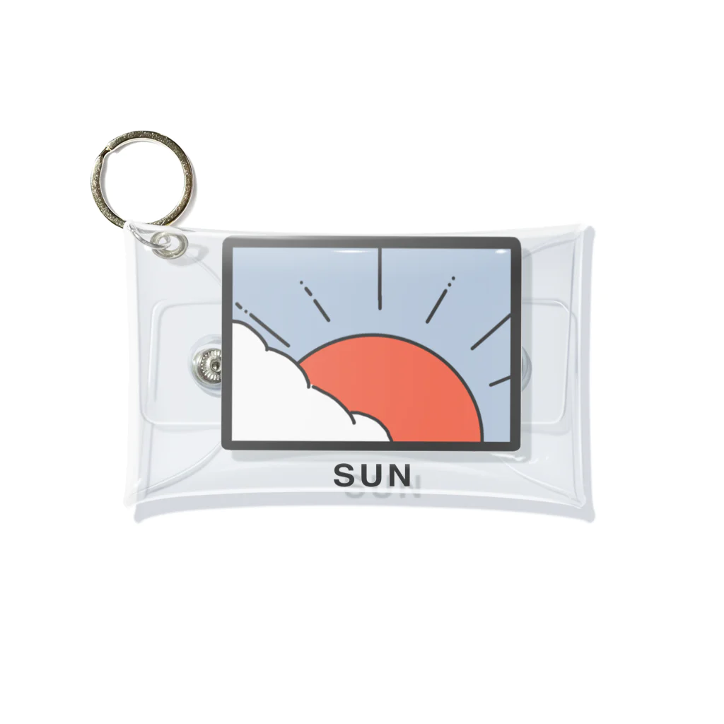 やの のすけの太陽のミニクリアケース Mini Clear Multipurpose Case