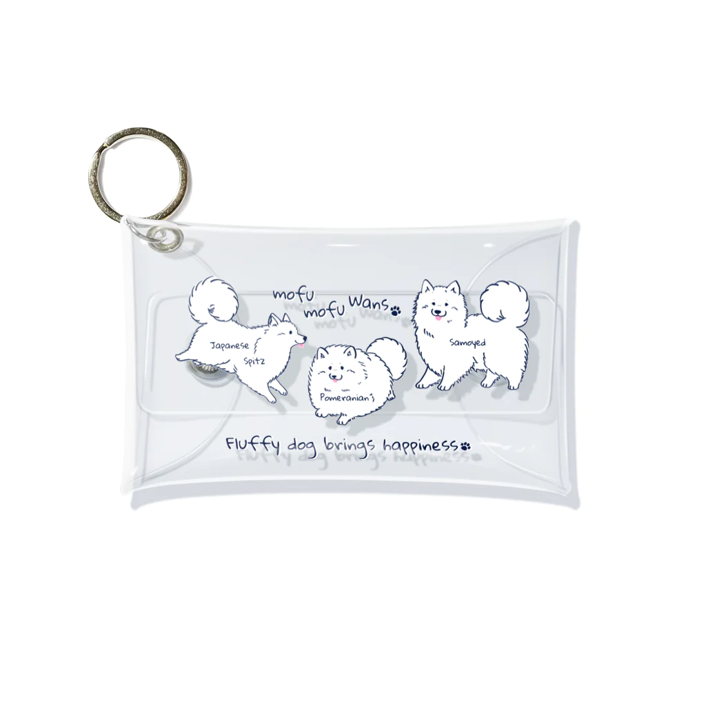 Chiyo.Wan(🐕🕊️のお店)のもふもふわんず　クリアケース Mini Clear Multipurpose Case